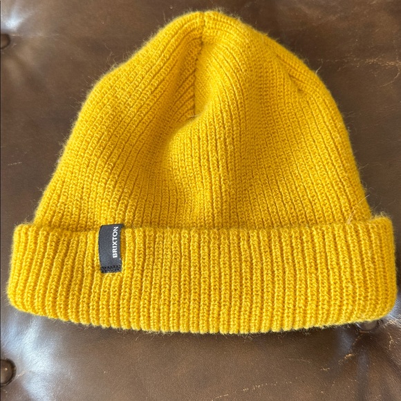 Brixton Mustard Knit Beanie - Picture 3 of 9